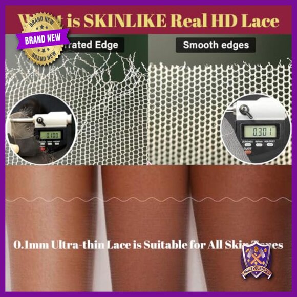 250 Density 13x6 HD Lace Front Wig Human Hair 20 Inch Straight Pre Plucked main image 4